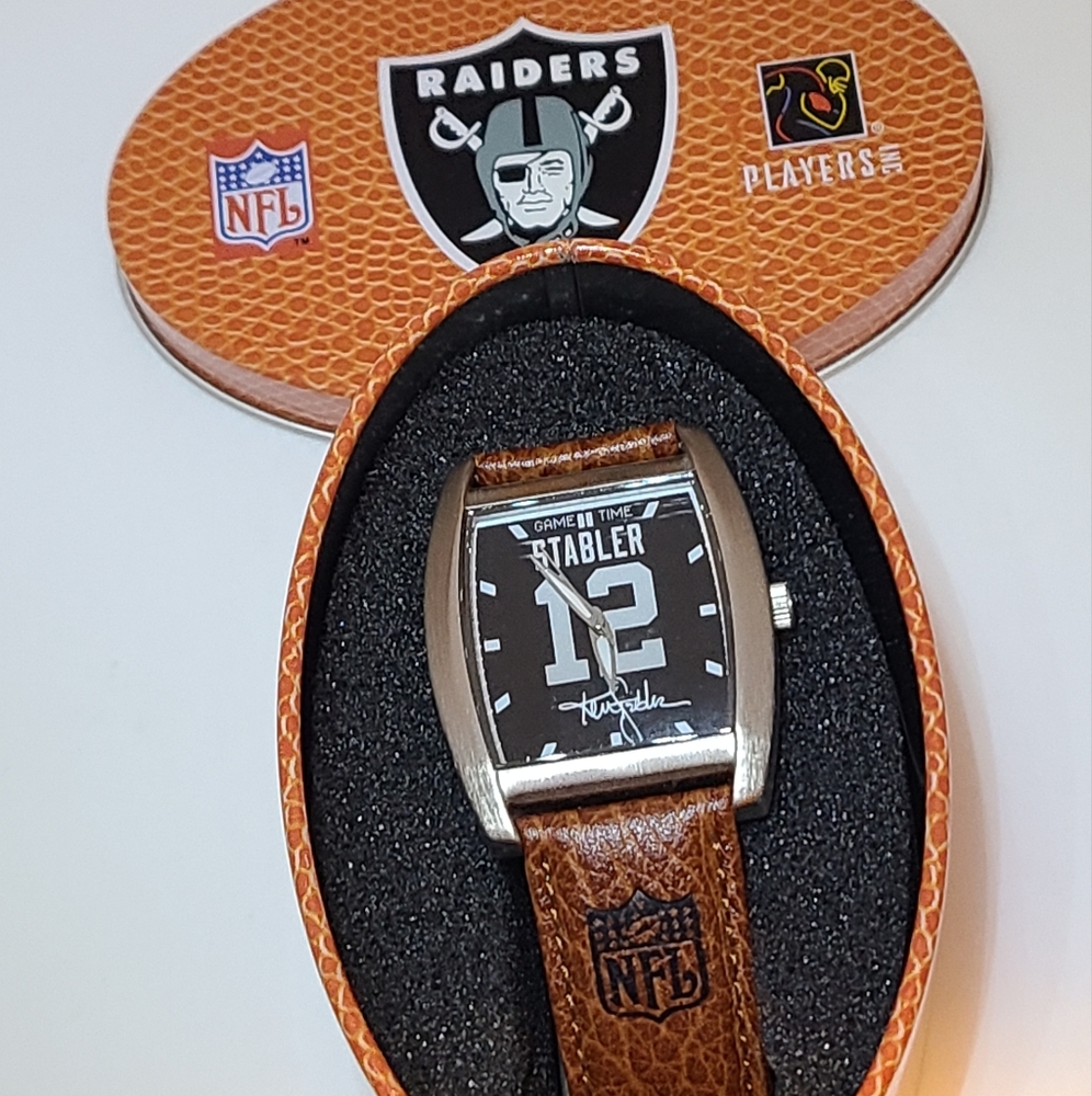 NFL Qarterback Legends Ken Stabler #12 Avon 2004 Series Leather Watch Collection
